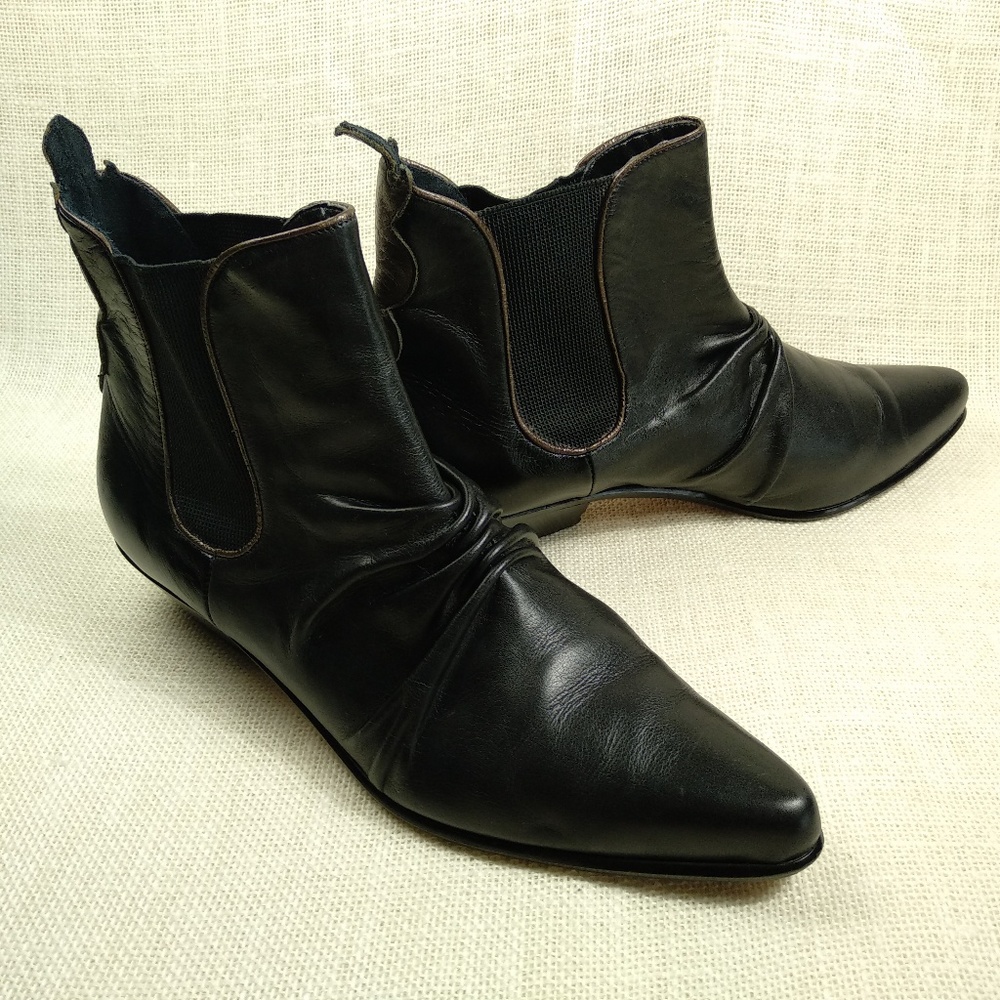 Nordstrom Pinch Leather Ankle Boot Shooties Sz 9.5